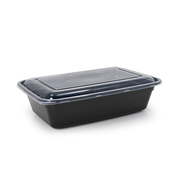 Mainstays 10-Piece Meal Prep Containers with Lids, Single Compartment, BPA-Free, Leak-Resistant, Microwave and Dishwasher Safe, Made for Family Meals and Easy Serving