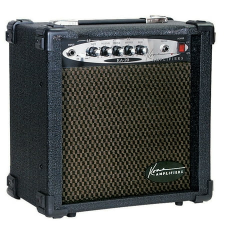 Kona KA20 20-Watt 2 Channel Guitar Amplifier With 8-Inch Speaker, Headphone Jack And