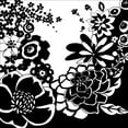 thumbnail image 2 of Zarris, Chariklia 20x20 Black Ornate Wood Framed with Double Matting Museum Art Print Titled - Tokyo Garden I, 2 of 4