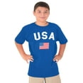thumbnail image 4 of USA Patriot 4th of July Memorial Day Crewneck T Shirts Boy Girl Teen Brisco Brands S, 4 of 6