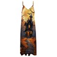 thumbnail image 4 of Halloween Scary Night Full Moon Sleeveless Dress Woman Fashion Long Dresses Women's Summer Suit Dress Summer 2025 Women, 4 of 7