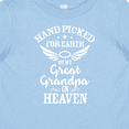 thumbnail image 4 of Inktastic Handpicked for Earth by My Great Grandpa in Heaven Boys or Girls Baby T-Shirt, 4 of 5
