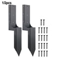 thumbnail image 3 of 4X4 Inch Wooden Leaning Mailboxs Heavy Duty Steel Fence Post Anchor Ground Spike 1Pc, 3 of 7