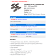 thumbnail image 2 of Front Brake Pad Set - Compatible with 2001 - 2005 IS300 2002 2003 2004, 2 of 2