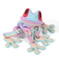 thumbnail image 1 of 3D Printed Articulated Magnetic Frog Fidget Toy, Fun Desk Buddy & Car Decor, 21 Colors Available, 1 of 6
