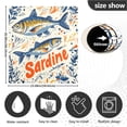 thumbnail image 5 of Yayeee Magnetic Dishwasher Cover for The Front Decoration Home Kitchen Machine Sticker Protector, Blue Sardines Pattern, 5 of 6