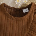 thumbnail image 6 of TOWED22 Infant Toddler Summer Clothing Outfits 2 Piece Set Sleeveless Tank Shirts and Elastic Waist Shorts Sets Clothes(Coffee,2-3 Y), 6 of 6