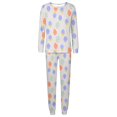 thumbnail image 4 of QTSHPN Family Matching Outfits Easter Holiday Cute Bunny Graphic Funny 2 Piece Long Sleeve Top with Pants Set Pajamas, 4 of 6