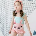 thumbnail image 3 of Uccdo Toddler Boys Girls Cartoon One Piece Rashguard Swimsuits Kids Beach Sunsuit Swimwear 1-7T, 3 of 6