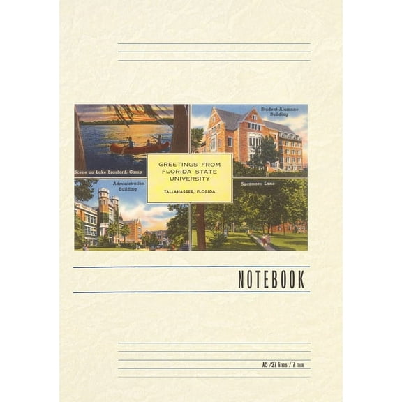 Vintage Lined Notebook Greetings from Florida State University (Paperback)