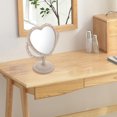 thumbnail image 3 of MLINS Vintage Desktop Makeup Mirror Creative Heart Shaped Mirror Rotatable Mirror, 3 of 7