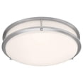 thumbnail image 1 of Access Lighting 20500LEDD-BS-ACR Solero II 12 in. Brushed Steel LED Flush Mount Ceiling Light, Acrylic Lens, 1 of 1