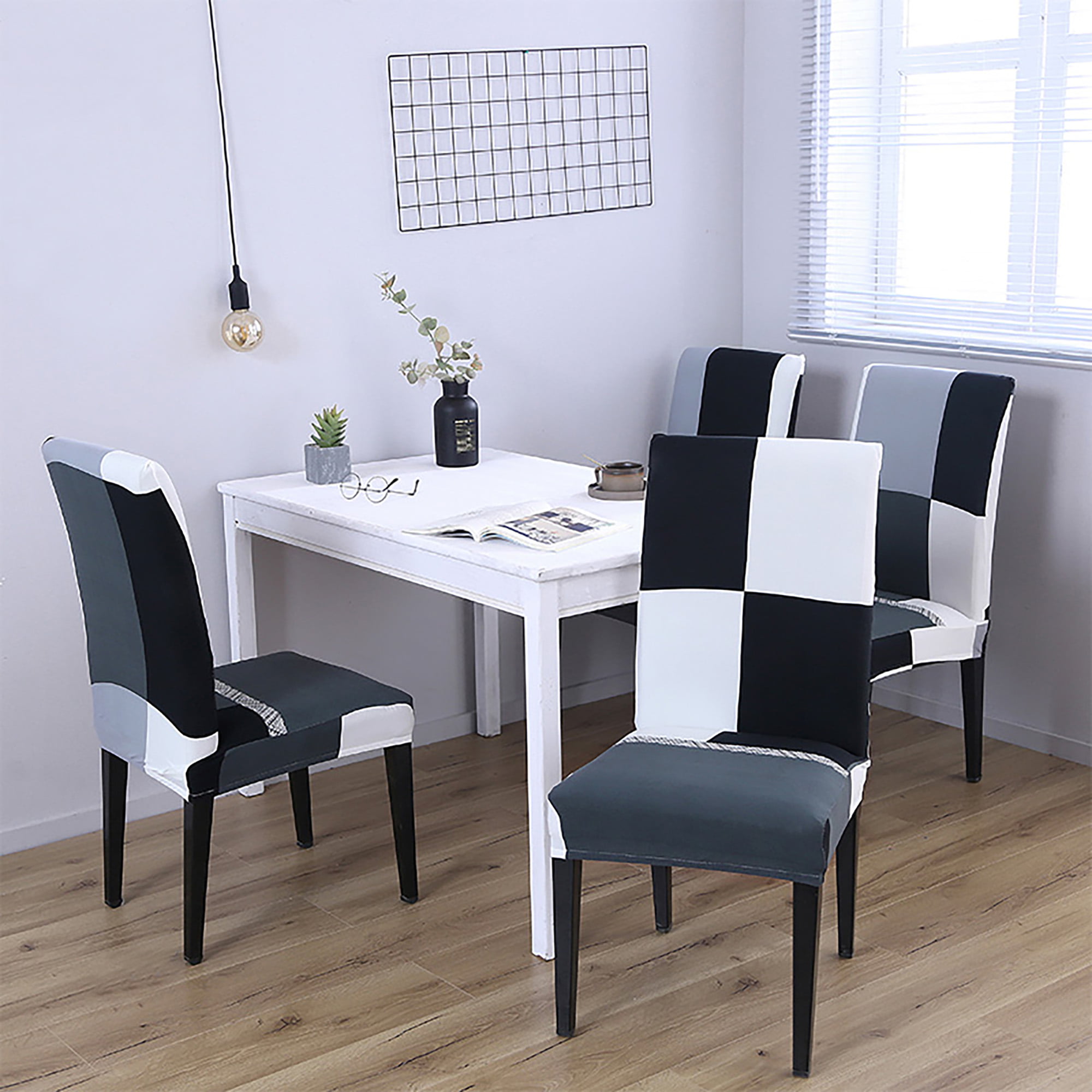 Details about   1/4/6PCS Dining Chair Seat Cover Washable Decor Dining Room Home Slipcover 