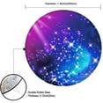 thumbnail image 3 of Round Small Mouse Mat Gaming Circle Anti-Slip Rubber Base with Stitched Edge Protable 7.9 * 7.9inch for Office Laptop,Computer (Black Marble), 3 of 5