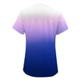 thumbnail image 4 of Cathalem Chemise d'Été pour Femmes à Manches Courtes Imprimée, Bleu Foncé TTTG, 4 of 4