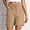 Khaki, variant on Shorts for Women Casual Shorts With Large Pockets Lightweight Elastic Waist For Summer Outdoor Travel Women Brown L