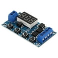thumbnail image 2 of 12V Trigger Cycle Delay Timer Switch Turn On/Off Relay Module with LED Display, 2 of 8