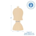 thumbnail image 2 of Princess Cutouts 12 x 5-1/4-inch, Pack of 25 Wood Door Hanger Blanks, Wooden Crafts to Paint, Wooden Cutouts for Crafts, by Woodpeckers, 2 of 4