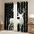 thumbnail image 2 of Castle Fairy Animal Deer Curtains Pack of 2 (42x84 Each),Camo USA Flag Curtains Blackout, 2 of 6