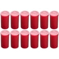 thumbnail image 2 of Multi-Use 13 Dram Pop Top Empty Pill Containers, Waterproof Airtight Plastic Bottles for Herbs, Supplements, Vitamins & Medicines, 12 Pack (Red Transparent), 2 of 4