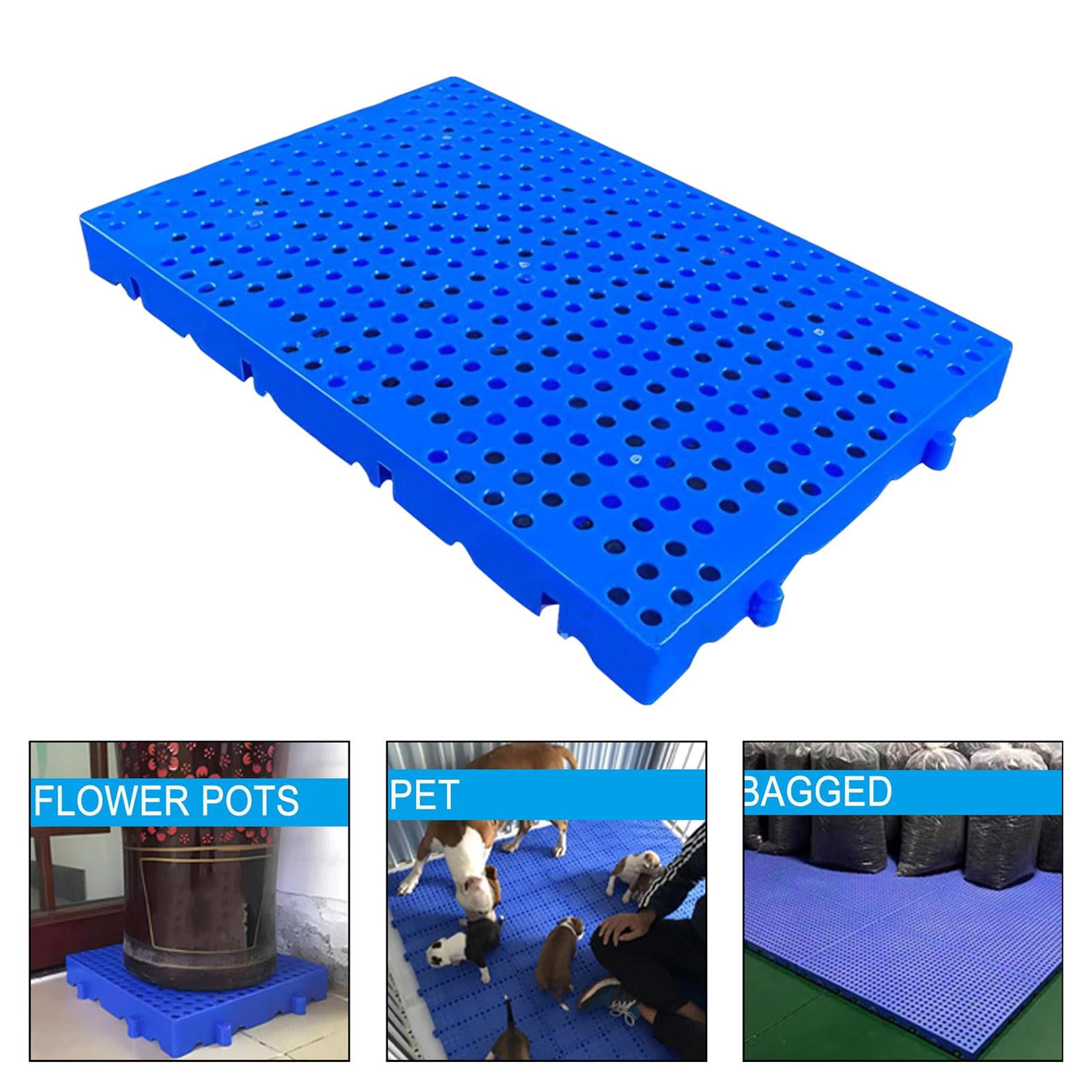 funtasica PP Pallet Ventilation Floor Pallet Nestable Pad,Waterproof Grid,for Basement Storage for Warehouse Garden Restaurant , L L