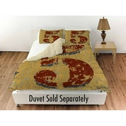Thumbprintz Vintage Numbers 5 Standard Sham, 30" x 22"