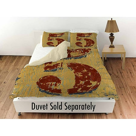 Thumbprintz Vintage Numbers 5 Standard Sham, 30" x 22"