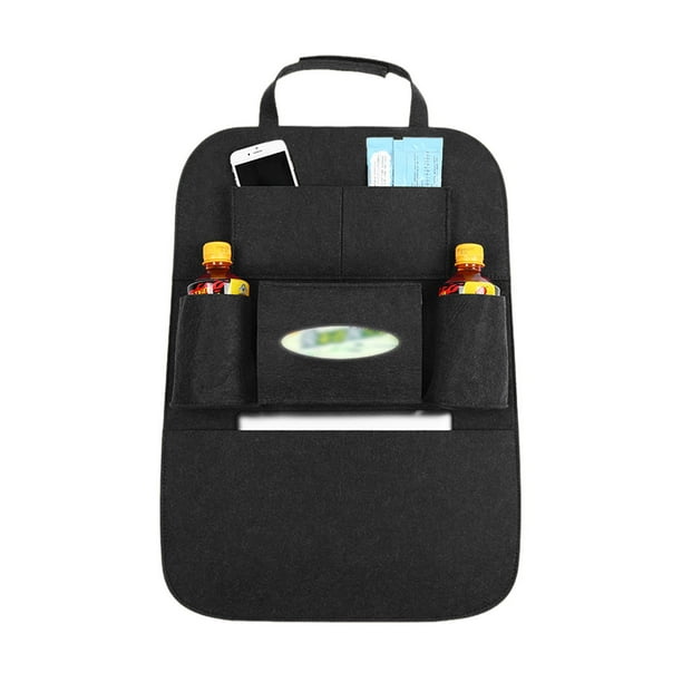 Fieltro Negro Unique Bargains Organizador Multiuso Montaje Silla de Coche