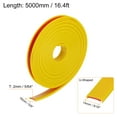 thumbnail image 2 of Uxcell 14mm x 5000mm Flexible TPE Self Adhesive U-Shape Veneer Edging Edge Banding Yellow, 2 of 6