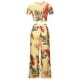 thumbnail image 5 of Traje de cintura con estampado floral de verano para mujer Traje casual de dos piezas a la moda Wmkox8yi bvn765, 5 of 8
