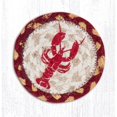thumbnail image 1 of 5 x 5 Po. sous-Verre Rond en Jute Imprimé Homard, 1 of 1