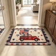 thumbnail image 4 of EGNMCR Flag Door Mat Patriotic Welcome Doormat Non Entryway Floor Rug For Independence Day President's Day Home Indoor Outdoor Decor Polyester Doormat, 4 of 6