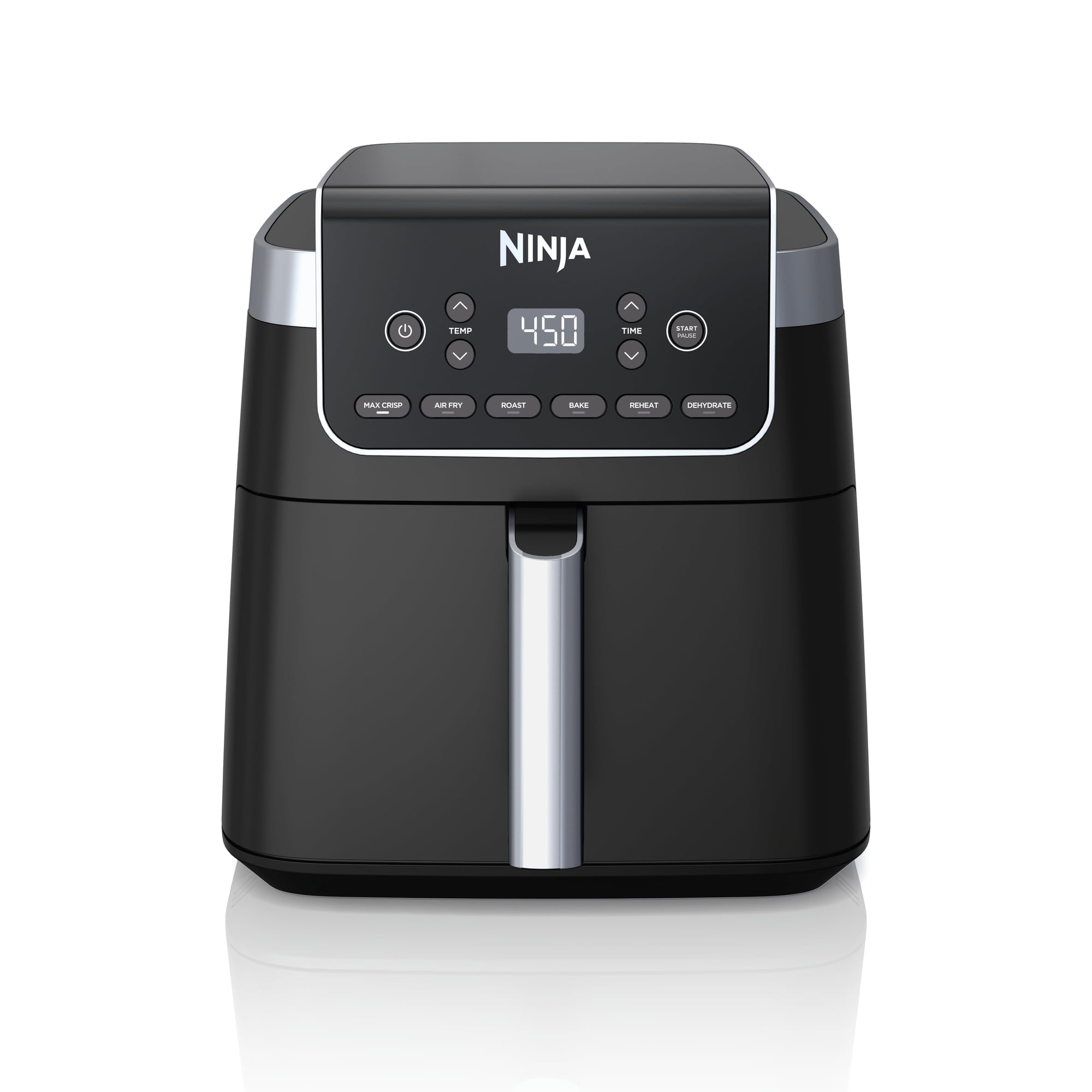 Ninja, Air Fryer, Pro XL 6-in-1 1750 Watts 6.5 Quart Max Crisp Technology Nonstick Basket AF181, Digital Display, Non-Stick, Removable Basket, Automatic Shut-Off, Black