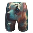 thumbnail image 3 of Salouo Cute Flower Chihuahua Puppy Pattern Swim Trunks for Men,Men's Hawaiian Bathing Suit Swimsuits Quick Dry Swimming Board Shorts Beach Shorts with Pockets-Large, 3 of 6