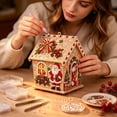 thumbnail image 5 of Clearance DIY Diamond Pearl Painting Wooden House, Christmas Pearl Diamond Art Kit for Adults, Christmas Ornament, Christmas Decoration for Tree Wall Home, Christmas Gift for Kiddo Adult (L), 5 of 9