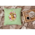 thumbnail image 4 of Carolines Treasures CK4288PW1414 Chihuahua 1 Green Flowers Fabric Decorative Pillow  14Hx14W multicolor, 4 of 4