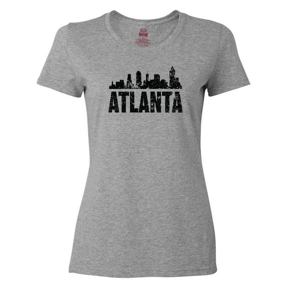 Inktastic Atlanta Skyline Grunge Women's T-Shirt