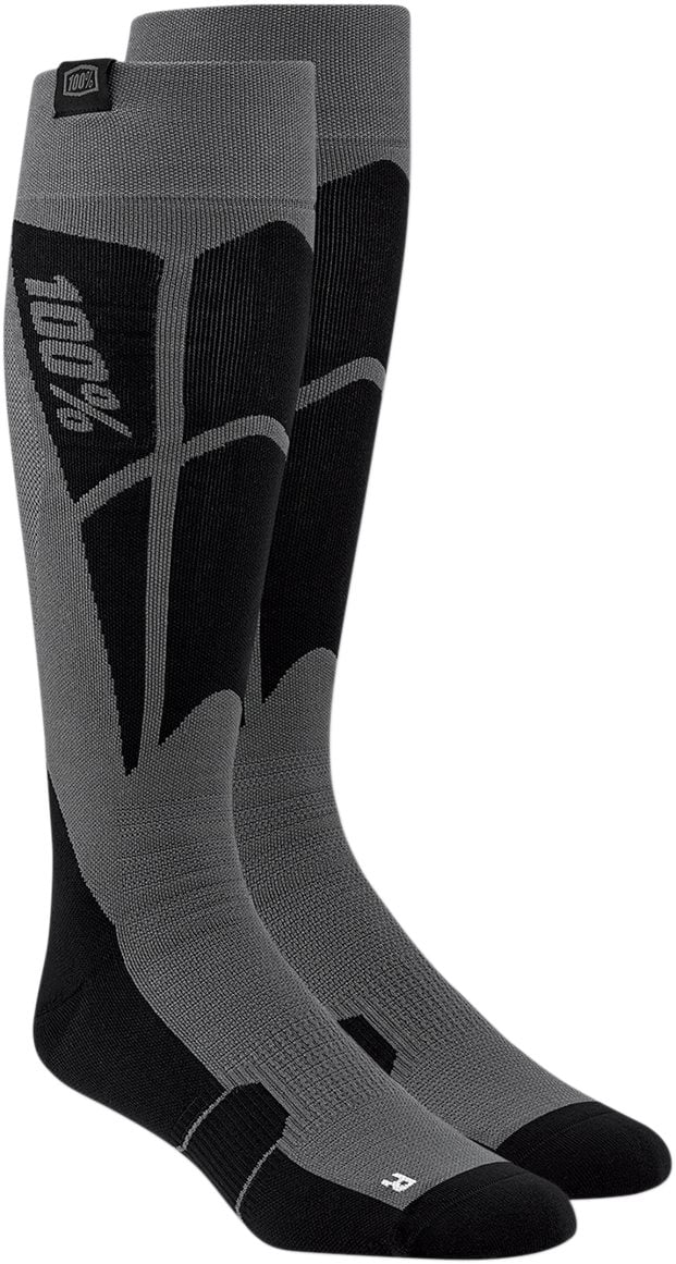 100% Hi Side MX Offroad Socks Black/Gray 