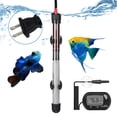 thumbnail image 2 of 300W US Plug Aquarium Heater with Thermometer - Auto-Temperature Control (20-34℃/68-93°F), Fully Submersible Glass Design, Waterproof Double Insulation, Power Indicator, for 375L Freshwater Tanks,, 2 of 5