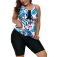 thumbnail image 5 of Women Tankini Swimsuit Tummy Control Top With Shorts Two Piece Bathing Suit, 5 of 5
