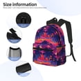 thumbnail image 5 of Vsdgher Retro Palms Print Unisex Large Capacity Bookbag Schoolbag Casual Daypack for High School/College/Teens/Travel/Work, 5 of 8