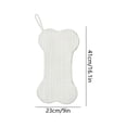 thumbnail image 3 of Dog Christmas Stocking, Knit Christmas Stocking for Dogs, Bone Shape Dog Stocking Christmas Large Pet Stockings Hanging Dog Christmas Stocking for Dogs Cats Pets, 3 of 6