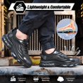 thumbnail image 4 of Zapatillas de trabajo de seguridad indestructibles Hogent con punta de acero, 4 of 6
