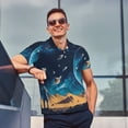 thumbnail image 4 of Fotbe Astronaut In A Space Suit On The Planet Camiseta Polo de Golf para Hombre con Estampado – Camisa Deportiva Transpirable con Cuello Abotonado-4X-Large, 4 of 6