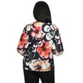 thumbnail image 2 of Alfred Dunner Womens Petite Drama Shadow Floral Double Strap Top, 2 of 6