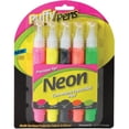 thumbnail image 2 of Puffy Pens Neon Paint-Filled Pen, 5 Piece, 2 of 2