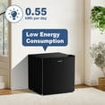 thumbnail image 6 of BANGSON 1.6 Cu.Ft Compact Refrigerator with Freezer, Energy Saving & Low Noise Mini Fridge for Office, Dorm, Bedroom - Adjustable Temp, Reversible Door, Black, 6 of 8