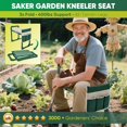 thumbnail image 2 of Garden Kneeler and Seat Foldable Gardening Stool with Extendable Legs & Thickened Pad Tool Heavy Duty 400lbs Support for Elderly Gardening Outdoor Use, 2 of 4