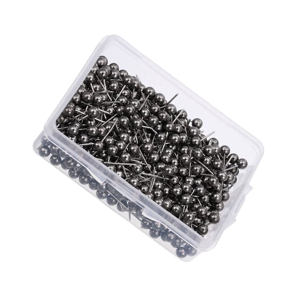 Bewildely Chinchetas llamativas y elegantes con pasador de rosa de Metal para decoración del hogar, se pueden elegir especificaciones de varios Decoración del hogar Oro negro 4*15mm-200 piezas