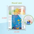 thumbnail image 4 of Children's dental floss sticks, unscented, 4 colors ocean animal shapes (4 pack), and with a gift bag and ribbon small woven basket, 4 of 4